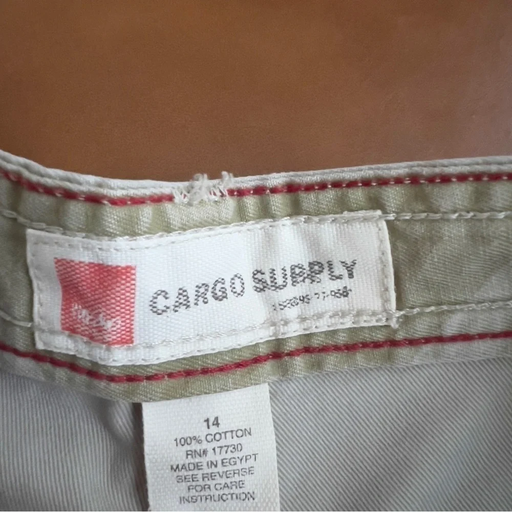 Mossimo Big Kids Boys Size 14 Light Tan Khaki Cargo Utility Shorts NWOT
